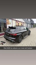 Audi rs3 2025 full full option full carbone, Auto's, RS3, Zwart, 420 kW, 5 zetels