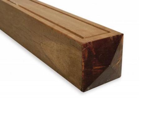 Bankirai tuinpalen met diamantjes voor houten poortje, Tuin en Terras, Tuinpoorten, Nieuw, Draaipoort, Hout, 200 cm of meer, Minder dan 100 cm