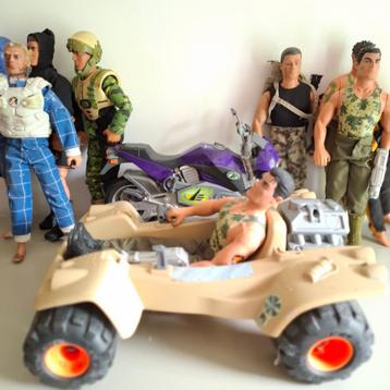 Figurines + Accessoires ACTION MAN PALITOY GB 1990-99 LOT #2, Enlèvement ou Envoi, Utilisé, Plus grand que 1:35, Personnage ou Figurines