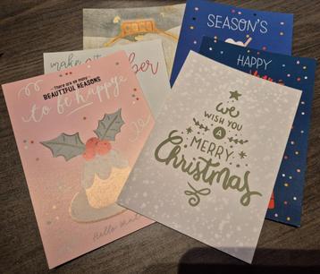 6 x kerstkaarten  beschikbaar voor biedingen