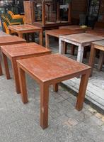 Horeca tafel cafe tafel bistro tafel hout teak, Huis en Inrichting, Ophalen