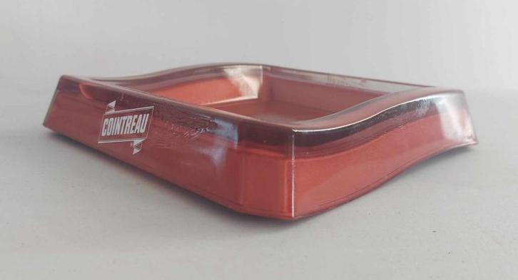 Oude grote glazen reclame-asbak van Cointreau, Verzamelen, Merken en Reclamevoorwerpen, Ophalen of Verzenden