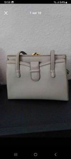 Petit sac en cuir Vinrage, Bijoux, Sacs & Beauté, Comme neuf, Enlèvement ou Envoi, Gris