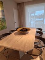 Luxueuze grote travertin tafel, Huis en Inrichting, Tafels | Eettafels, Ophalen, Overige materialen, Gebruikt, 50 tot 100 cm