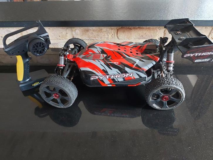 Corally python buggy 6S! 4X4! Als nieuw volledig origineel., Hobby en Vrije tijd, Modelbouw | Radiografisch | Auto's, Zo goed als nieuw
