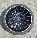 Zwarte Mercedes AMG velgen 19 inch, Auto-onderdelen, Banden en Velgen, Ophalen, Gebruikt, 19 inch, Band(en)