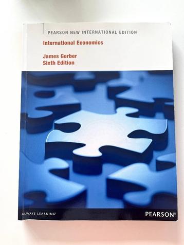International Economics, James Gerber, édition 6