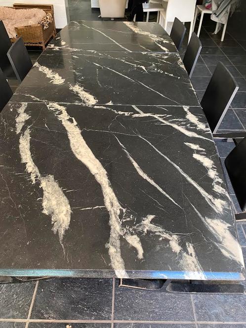 Marmeren tafel / tafelblad, Huis en Inrichting, Tafels | Eettafels, Zo goed als nieuw, Ophalen