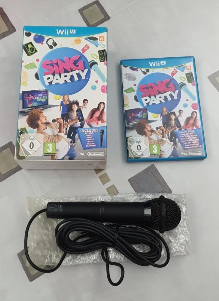 Sing Party Wii U ZGAN nooit gebruikt, Games en Spelcomputers, Games | Nintendo Wii U, Zo goed als nieuw, Muziek, Online, Ophalen of Verzenden