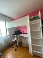 Lit Mezzanine Ikea 1 personne  + matelas en mousse, Ophalen, Gebruikt, Hoogslaper