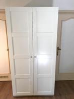 Kast 'Pax' Ikea ivoorwitte deuren met naturel bruin kastwand, Avec tiroir(s), 150 à 200 cm, Enlèvement, Utilisé