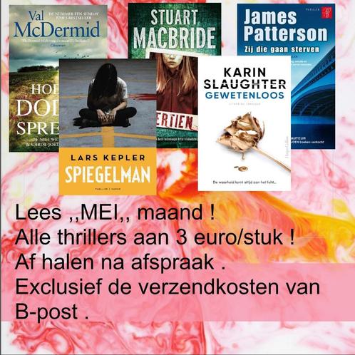 Stuart Macbride, Lars Kepler, Patterson, Slaughter, Hartman, Boeken, Thrillers, Gelezen, Ophalen of Verzenden
