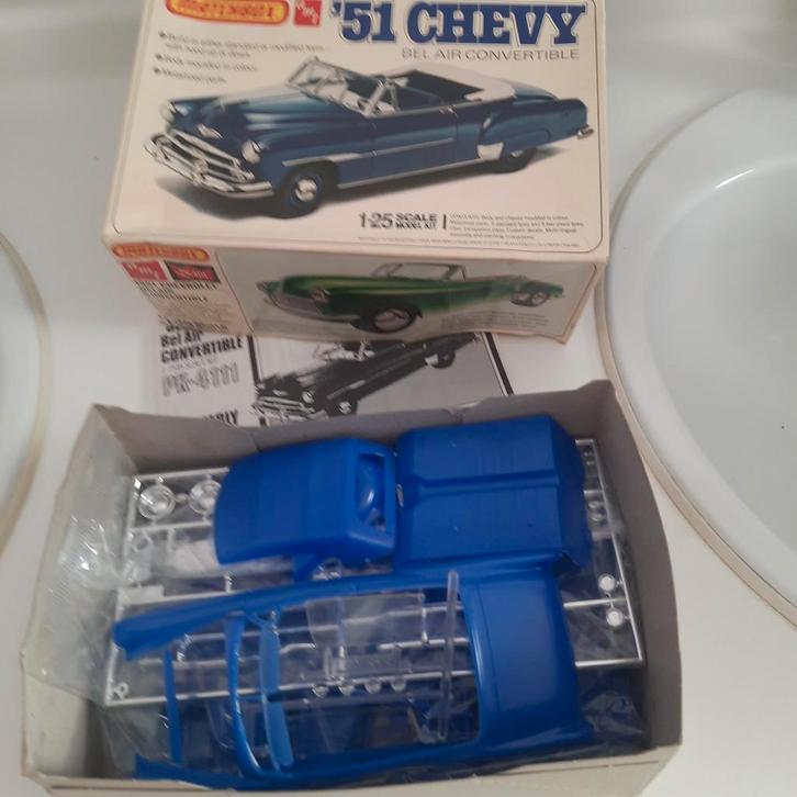 AMT/MATCHBOX kit 1/25: CHEVY ´51 BEL AIR CONVERTIBLE*VINTAGE, Hobby en Vrije tijd, Modelbouw | Auto's en Voertuigen, Nieuw, Auto