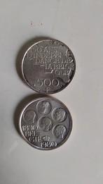 2 stukken van 500 frank NL en Fr., Postzegels en Munten, Munten | België, Ophalen of Verzenden
