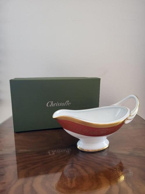 Christofle porseleinen sauskom – orangerie 2004,Frankrijk, Antiek en Kunst, Antiek | Servies los, Ophalen of Verzenden