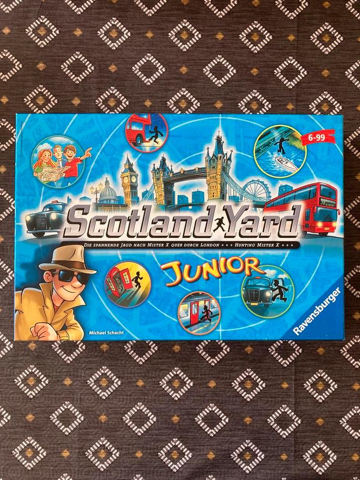 Scotland yard junior - Ravensburger, Hobby en Vrije tijd, Gezelschapsspellen | Bordspellen, Gebruikt, Een of twee spelers, Drie of vier spelers