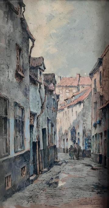 acrylverf Felix Eyskens ‘Land van Luikstraatje’, Enlèvement ou Envoi