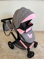 Nieuwe Bayer poppenwagen / kinderwagen Xeo jeansgrijs-roze, Ophalen, Nieuw, Overige typen