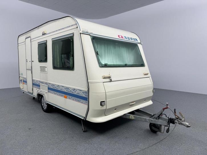 Adria unica 390 Mover Voortent INCL. STALLING, Caravans en Kamperen, Caravans, tot en met 4, Overige, Adria, Vast bed, tot 4 meter