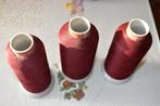 3 konen Gutermann Skala 65-1 bordeaux 3 konen Gutermann Skal, Enlèvement ou Envoi, Comme neuf, Fil ou Aiguille(s)