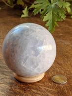 Belle sphère en calcite bleue - 8,5 cm - 1 080 g !, Enlèvement ou Envoi, Minéral