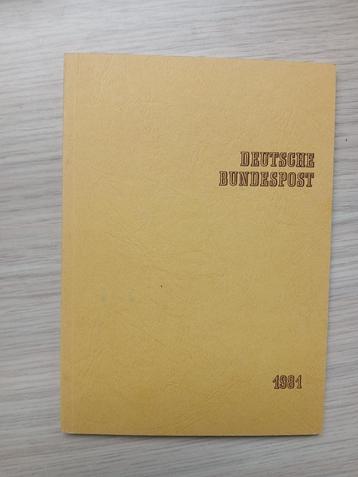 Jaarboek postzegeluitgiften bundespost 1981 beschikbaar voor biedingen