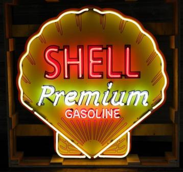 Shell grote neon USA garage showroom mancave decoratie neons beschikbaar voor biedingen