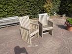 2 Stevige Tuinstoelen in teak, Tuin en Terras, Tuinstoelen, Ophalen, Gebruikt, Hout, Stapelbaar