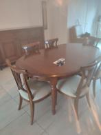 Table de salle à manger Kerselaar avec meuble buffet, Comme neuf, Enlèvement, Klassiek kerselaar, 4 à 6 chaises