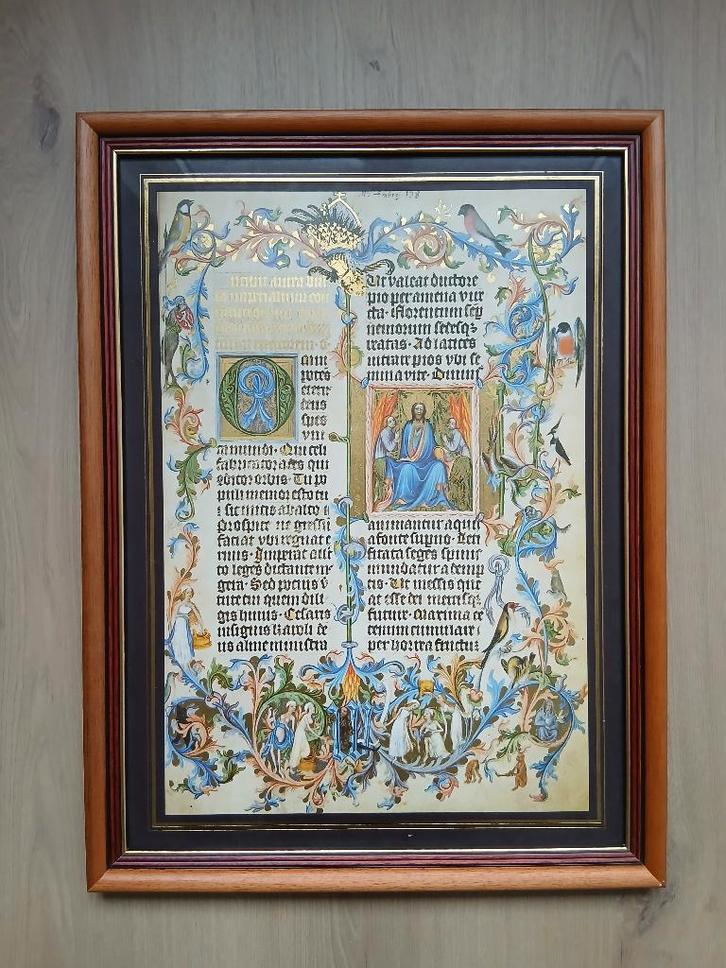 Prachtige facsimile titelblad „Goldener Bulle“ (1400), Antiquités & Art, Antiquités | Livres & Manuscrits, Enlèvement ou Envoi