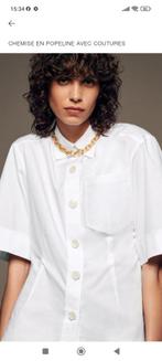 Nieuw elegant wit ZARA XL-SHIRT, Kleding | Dames, Blouses en Tunieken, Zara, Ophalen of Verzenden, Nieuw, Wit