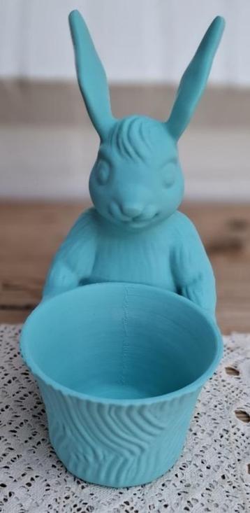 3 D geprinte haas bloempot, kunststof, PASEN beschikbaar voor biedingen