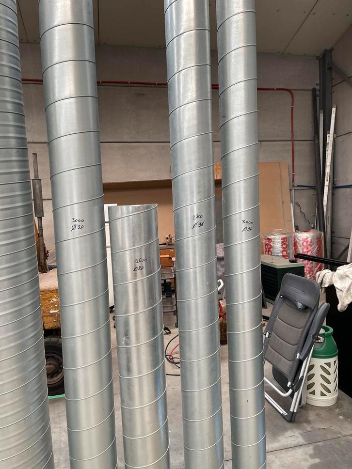 Galvanische buizen/koppelstukken ventilatiebuizen spiro, Doe-het-zelf en Bouw, Ventilatie en Afzuiging, Ophalen
