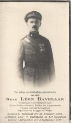 Gesneuvelde Léon Bavelaar Turnhout - Adinkerke 1914-1918, Ophalen of Verzenden