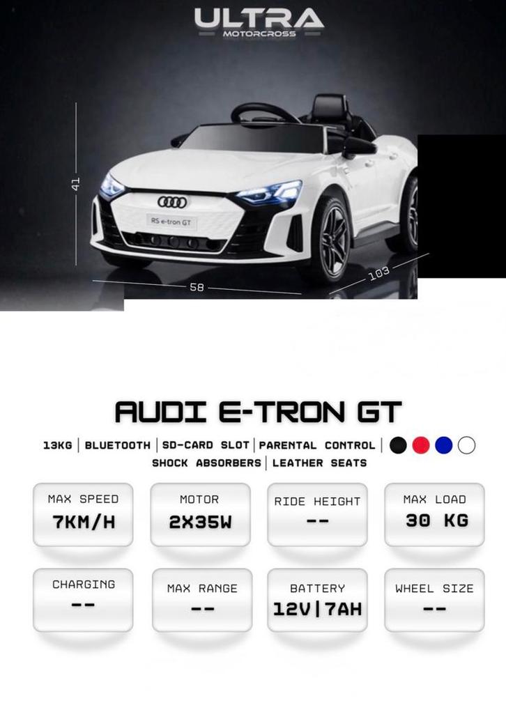 Nouvelle voiture pour enfants à batterie Audi RS e-tron GT, Enfants & Bébés, Jouets | Extérieur | Véhicules à batterie, Neuf, Enlèvement ou Envoi