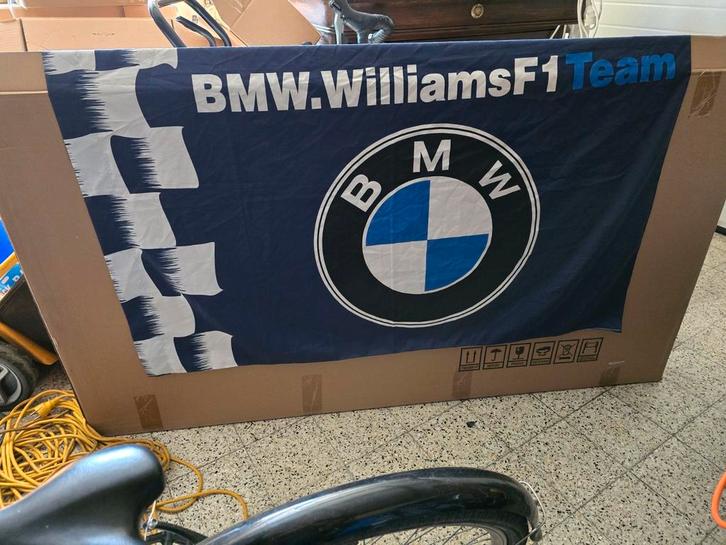 bmw motorsport vlag, Diversen, Vlaggen en Wimpels, Zo goed als nieuw, Verzenden