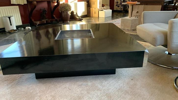 vintage koffietafel van Willy Rizzo - periode 1970, Huis en Inrichting, Tafels | Salontafels, Gebruikt, Minder dan 50 cm, 100 tot 150 cm