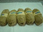 Pelote de laine Phildar Longitude (5 pelotes jaune tigré)., Hobby & Loisirs créatifs, Tricot & Crochet, Aiguille, Utilisé, Enlèvement ou Envoi