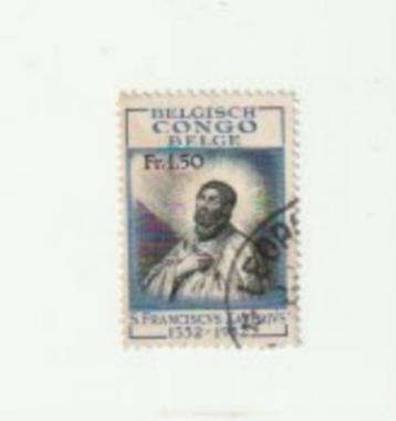 CONGO BELGE  TIMBRE  1952    Mi 317  FRANCISCUS  1 F 50 beschikbaar voor biedingen