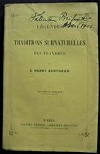Légendes et Traditions Surnaturelles des Flandres (Berthoud), Antiquités & Art, Antiquités | Livres & Manuscrits, Enlèvement ou Envoi