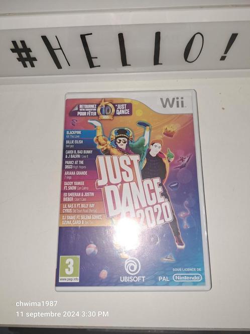 Just dance 2020 wii, Consoles de jeu & Jeux vidéo, Jeux | Nintendo Wii, Utilisé, Enlèvement ou Envoi