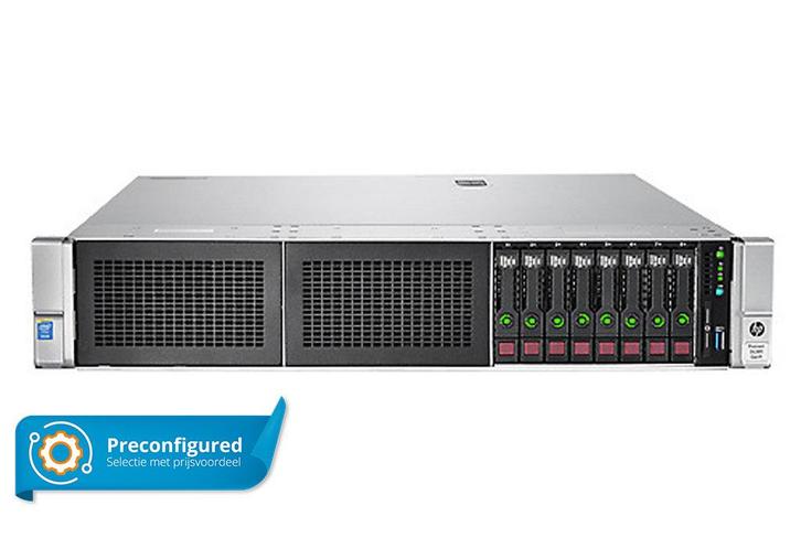 HPE ProLiant DL380 Gen9 - Preconfigured, Computers en Software, Servers, Refurbished, 2 tot 3 Ghz, 64 GB, Hot swappable onderdelen