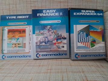 Lot de 3 logiciels pour Commodore 64 beschikbaar voor biedingen