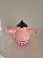 Vintage wiebelende sumo worstelaar spaarpot, Antiek en Kunst, Ophalen