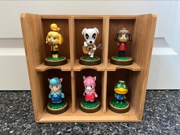 6 x amiibos Animal Crossing avec support.
