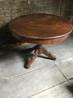 Ronde houten tafel, Huis en Inrichting, Tafels | Eettafels, Ophalen, Gebruikt, Rond