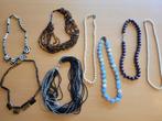 lot van 8 kettingen, Handtassen en Accessoires, Kettingen, Ophalen of Verzenden, Zo goed als nieuw, Bruin, Overige materialen