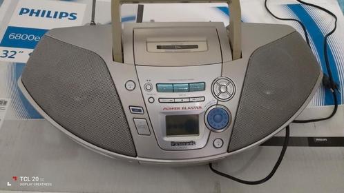 Combiné Radio-Cd-Cassette Panasonic., TV, Hi-fi & Vidéo, Radios, Comme neuf, Radio, Avec lecteur de CD, Enlèvement