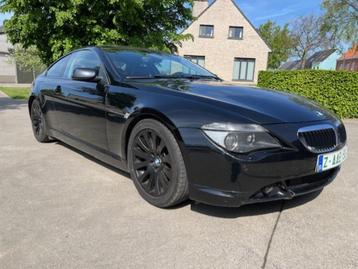 BMW 630i Coupe AUT M Pack 3.0 benzine+LPG MET airco EN navi, Auto's, BMW, Automaat, Parkeersensor, Zwart, Leder