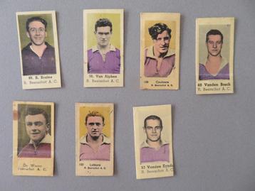 Années 1930, 7 matchs de football chromes, Beerschot A.C. Ra, Envoi, Comme neuf, Affiche, Image ou Autocollant